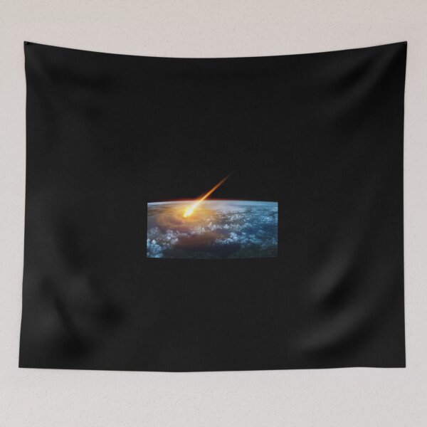Item preview, Outer Space Fiery Comet Hitting Earth designed and sold by jeffgreen123.