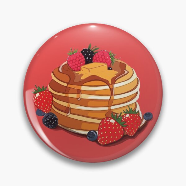 Artikelvorschau, Pfannkuchen Kawaii Erdbeer Himbeerbutter entworfen und verkauft von Collagedream.