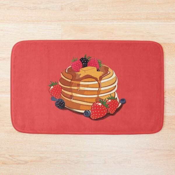 Item preview, pancakes Kawaii strawberry rasberry butter designed and sold by Collagedream.
