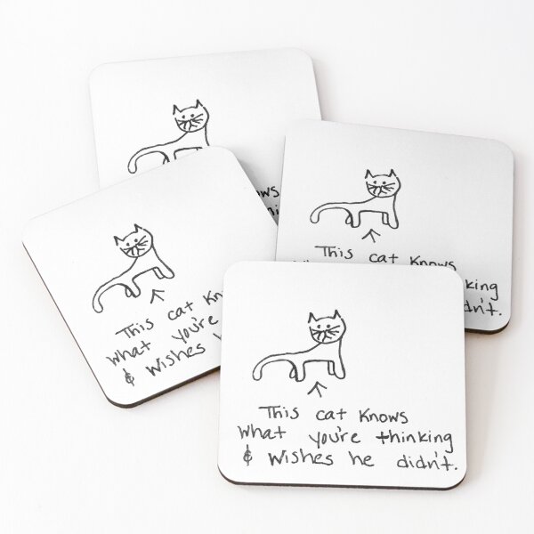 Item preview, Scribblecat Wishes He Did Not Know designed and sold by Riley Capus.
