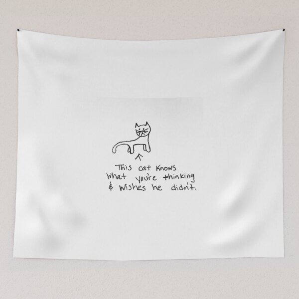 Item preview, Scribblecat Wishes He Did Not Know designed and sold by Riley Capus.