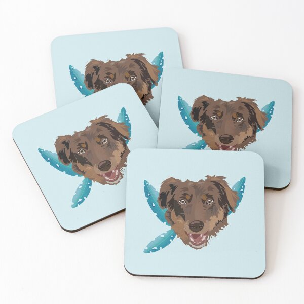 Item preview, Red Tri Australian Shepherd designed and sold by taylorsarttable.