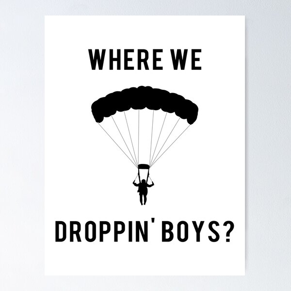 Item preview, WHERE WE DROPPIN' BOYS BLACK| WARZONE  designed and sold by worldsprint.