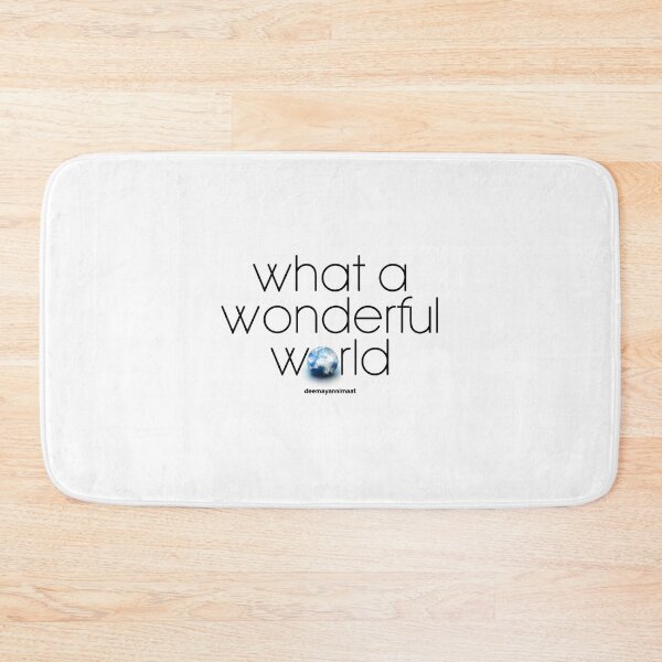 Item preview, what a wonderful world designed and sold by deemayannimaat.