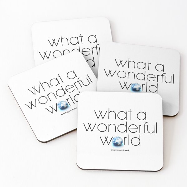 Item preview, what a wonderful world designed and sold by deemayannimaat.