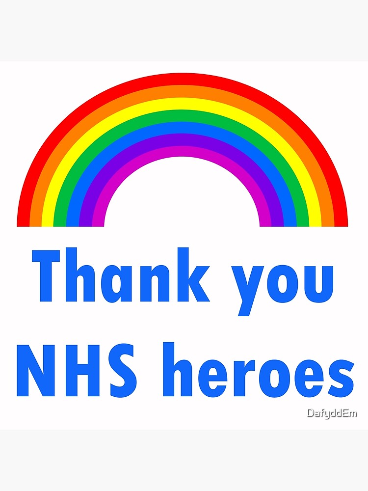 Thank You Nhs Heroes Poster For Sale By Dafyddem Redbubble 3262