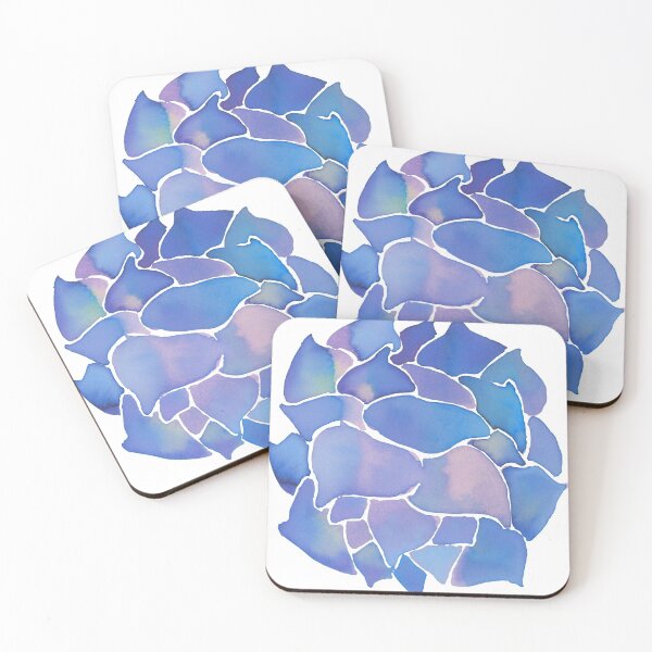 Item preview, blue succulent designed and sold by AnnaBaldon.