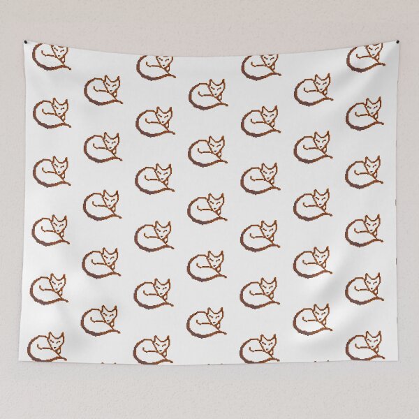 Item preview, Pixel fox curled up designed and sold by Bee-.