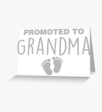 Tarjeta de felicitación Promovido a la abuela