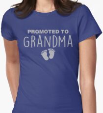 Promoted To Grandma Women's Fitted T-Shirt