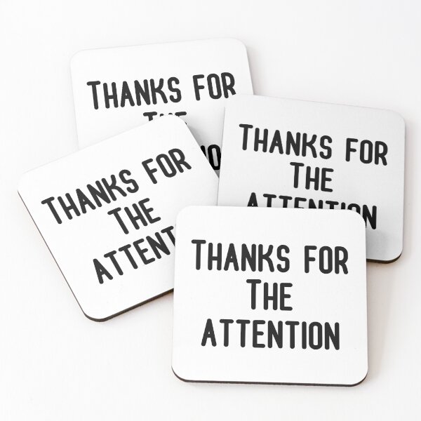Item preview, Thanks for The attention designed and sold by Textbubble.
