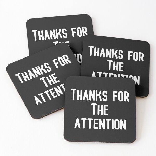 Item preview, Thanks for The attention designed and sold by Textbubble.