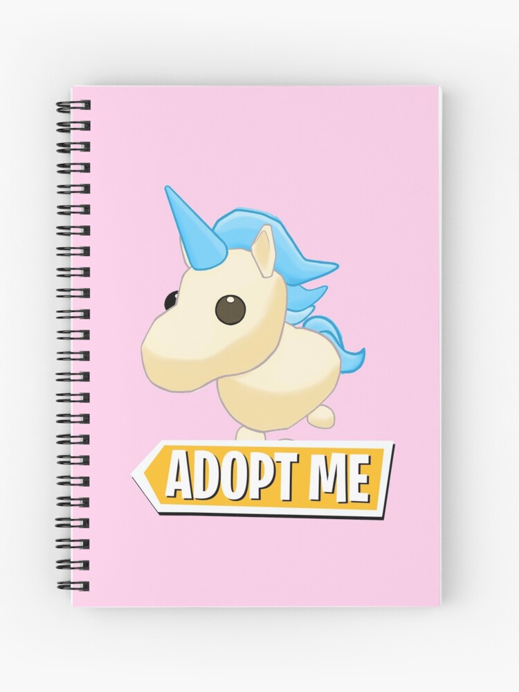 Adopt Me Golden Unicorn Spiral Notebook By Pickledjo Redbubble