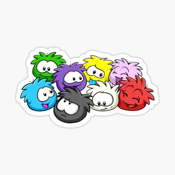 purple dancing club penguin meme sticker Sticker for Sale by misssallyb