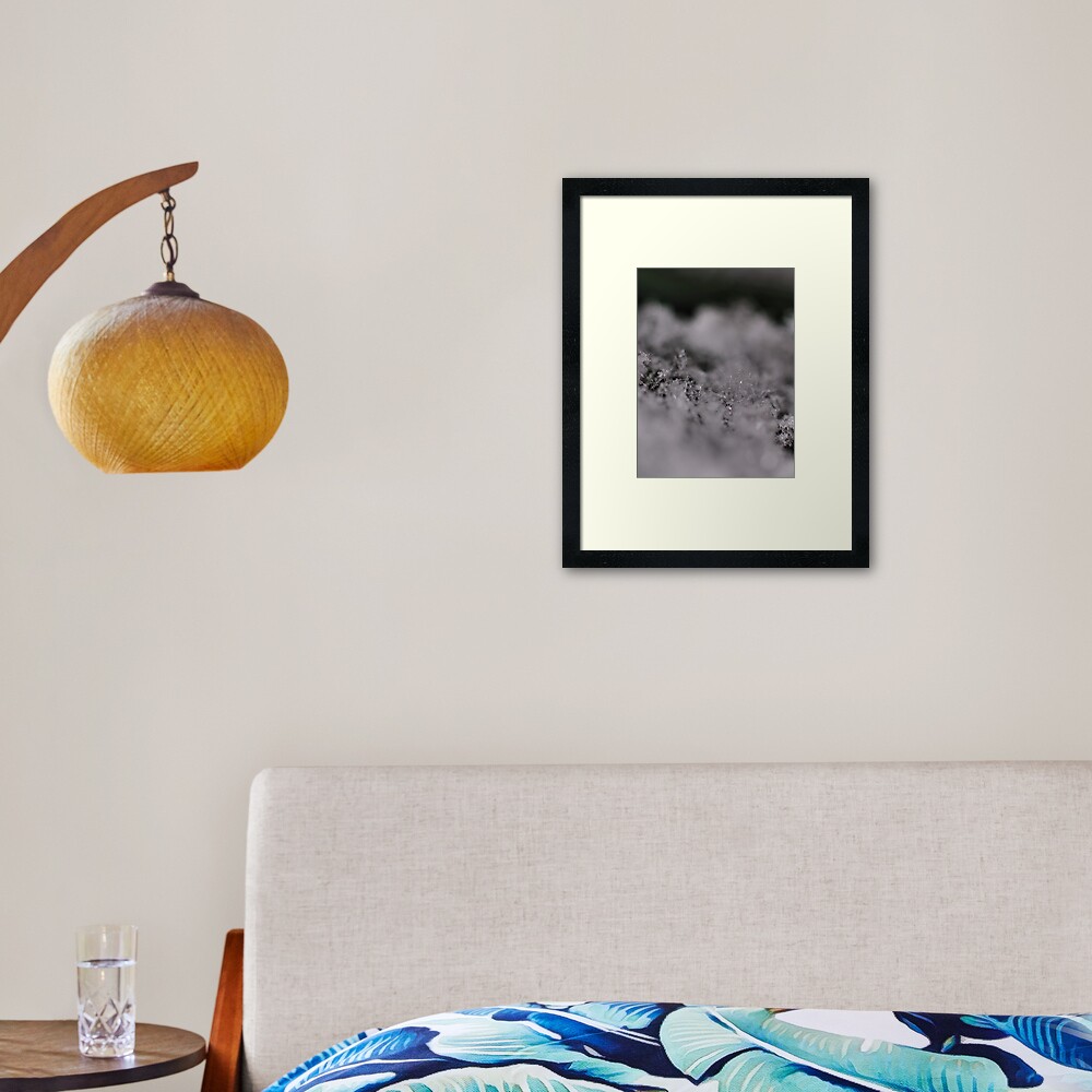 Crystal Flake Framed Art Print