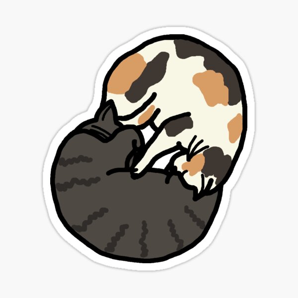 Item preview, Sleeping Cats: Calico and Tabby designed and sold by SimplyPride.