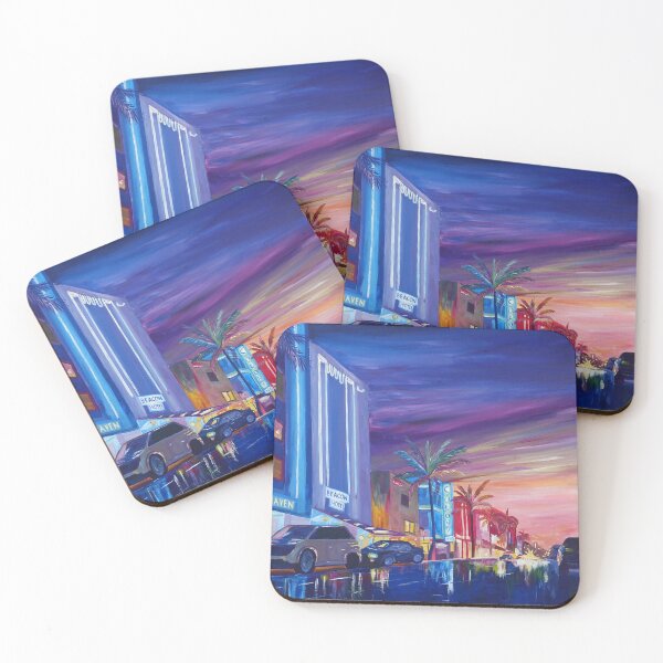 Item preview, South Beach Ocean Drive Night In Miami Beach FL  designed and sold by artshop77.