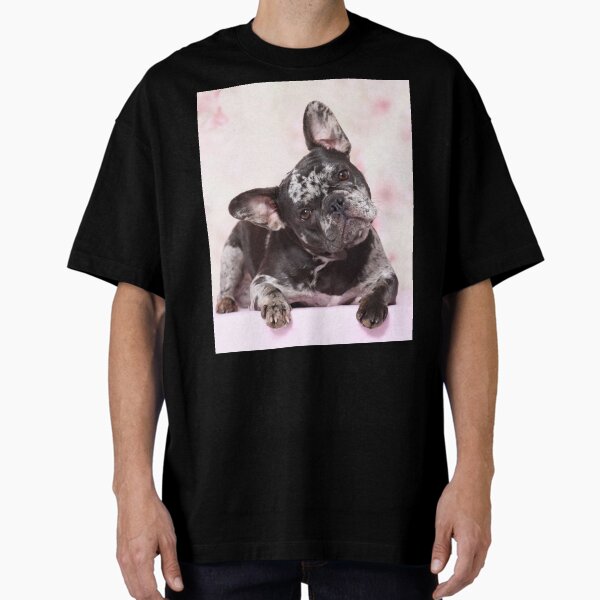 French bulldog Blue Merle Oversized T-Shirt