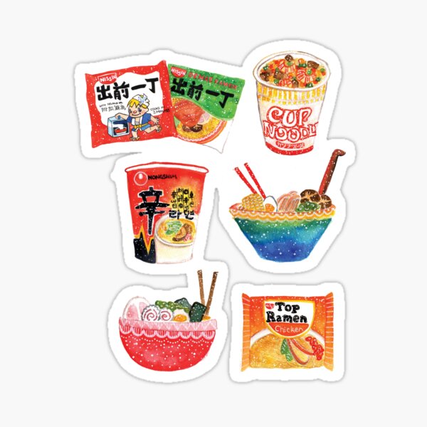 korean food stickers for sale redbubble