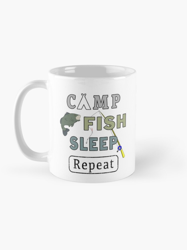 Alternate view of Camp Fish Sleep Repeat Campground Charter Slumber. Mug