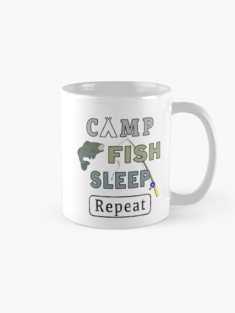 Alternate view of Camp Fish Sleep Repeat Campground Charter Slumber. Mug