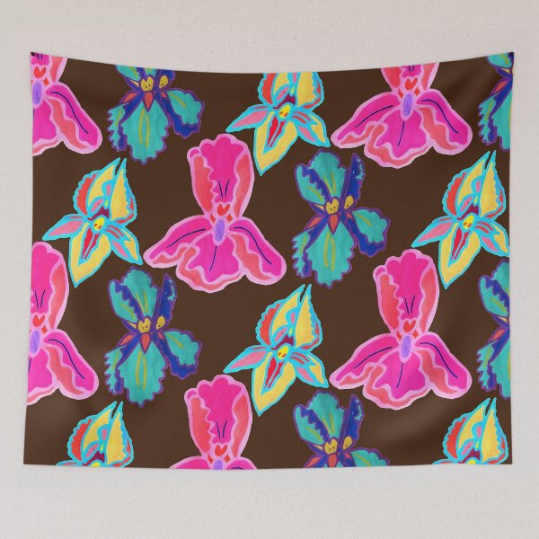 Artikelvorschau, Iris, Blume, psychedelisch, Psychedelia, Feministin, weiblich entworfen und verkauft von Daisyannart.