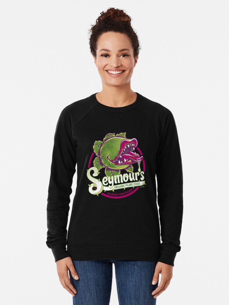 Thumbnail 2 of 5, Lightweight Sweatshirt, Seymour's Organic Plant Food - musical theatre - vintage - cult movie designed and sold by Nemons.