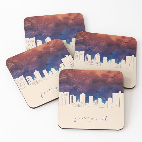 Item preview, fort worth skyline designed and sold by BekimART2.