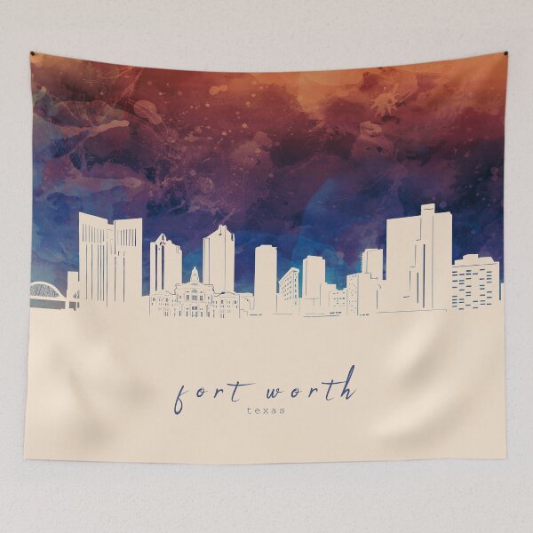 Item preview, fort worth skyline designed and sold by BekimART2.