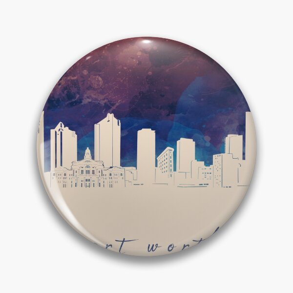 Item preview, fort worth skyline designed and sold by BekimART2.
