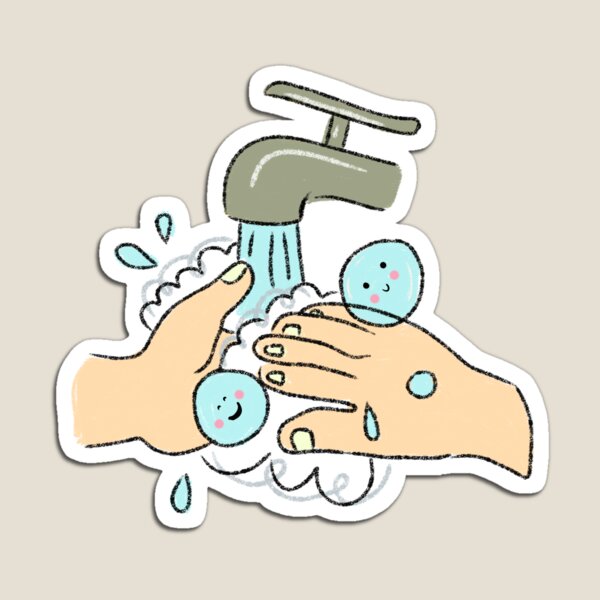 Wash Your Hands Magnets for Sale | Redbubble Wash Your Hands Magnets for Sale | Redbubble