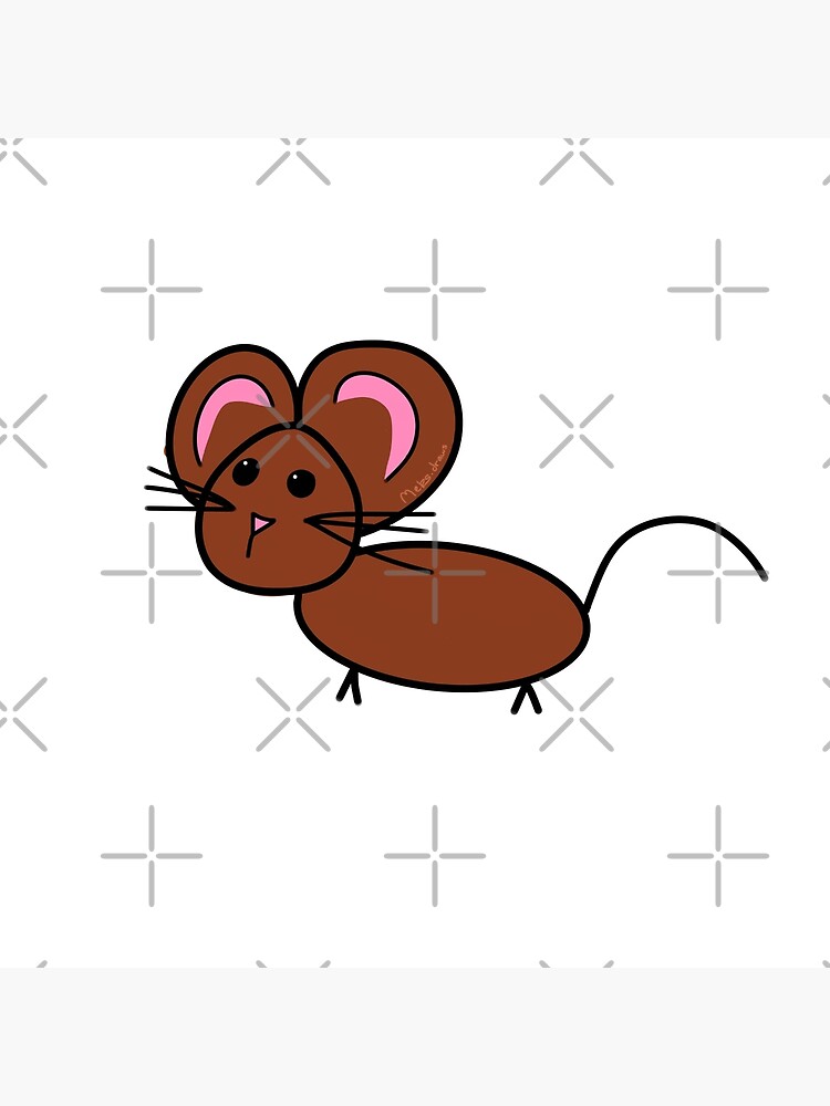 "Badly Drawn Mouse" Canvas Print for Sale by Mekredez | Redbubble