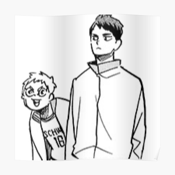 Hoshiumi Und Ushijima Haikyuu Manga Cap Poster Von Joojlia Redbubble