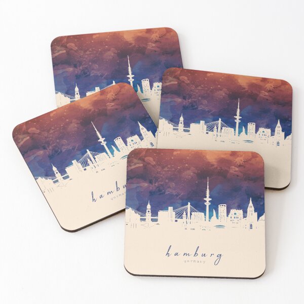 Item preview, hamburg skyline designed and sold by BekimART2.