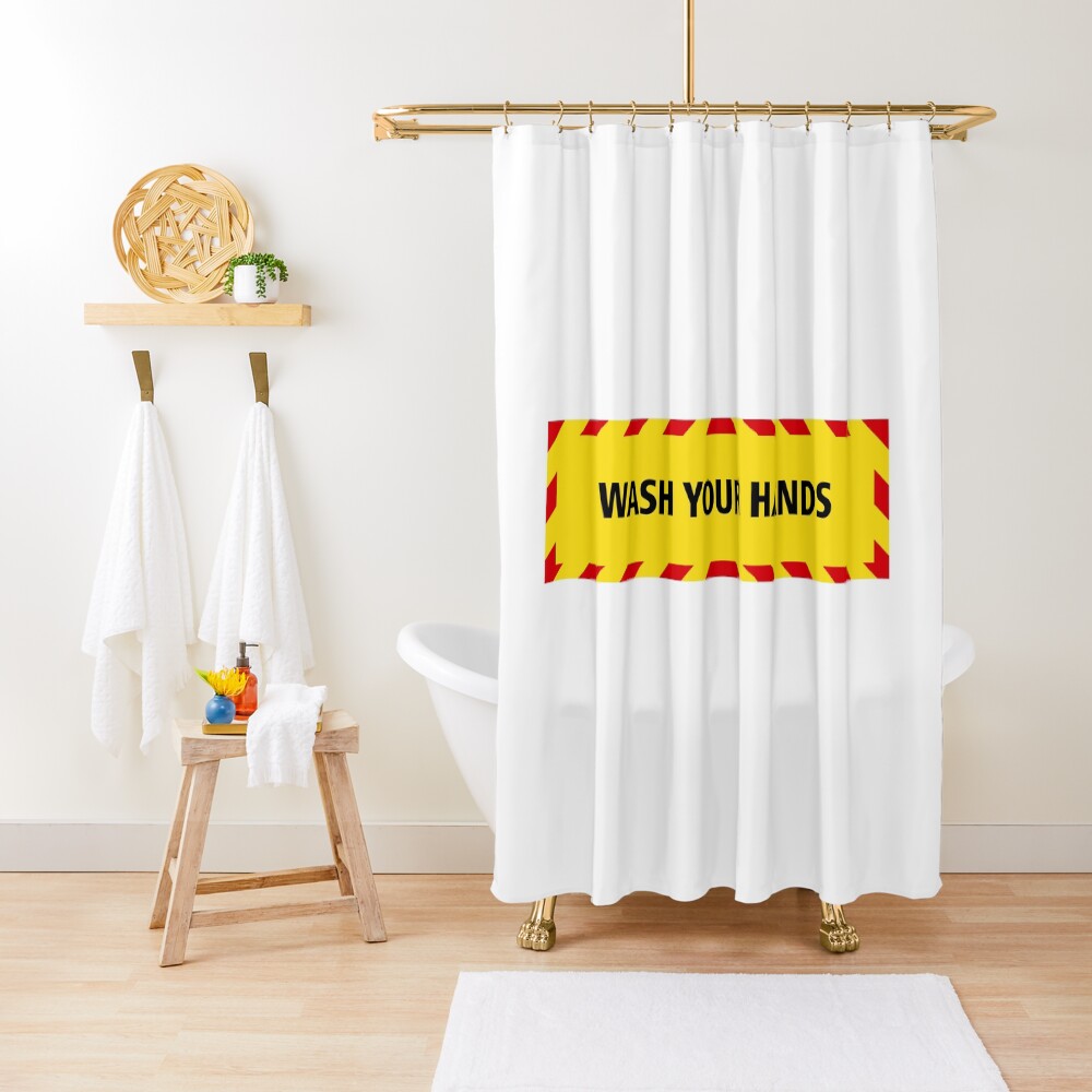 NDVH Wash Your Hands (coronavirus) Shower Curtain
