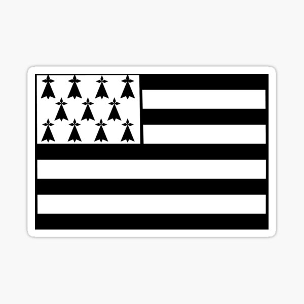 Aperçu de l'œuvre drapeau symbole de la bretagne, breizh créée et vendue par loiret1958.
