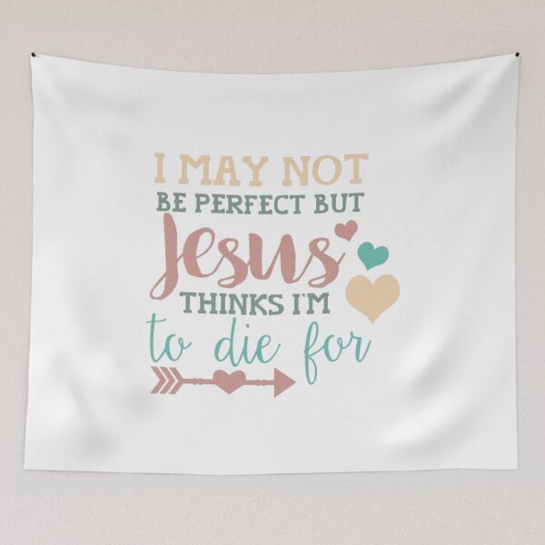 Item preview, I am not perfect but Jesus died for me designed and sold by PaperDreamPod.