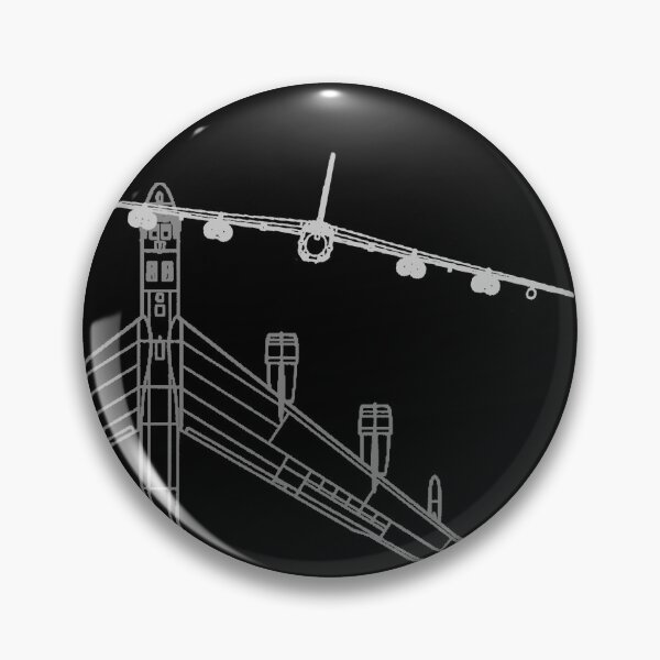 Item preview, B-52 Stratofortress BUFF US Air Force Bomber Airplane Line Art designed and sold by RealPilotDesign.