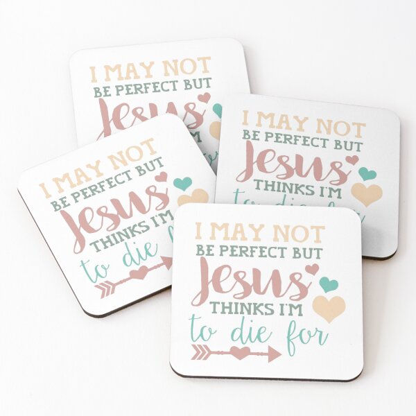 Item preview, I am not perfect but Jesus died for me designed and sold by PaperDreamPod.
