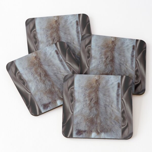 Item preview, Brown Leather Fur Abstract Teal Blue Nature Animals Patterns designed and sold by NoGrayDays1.