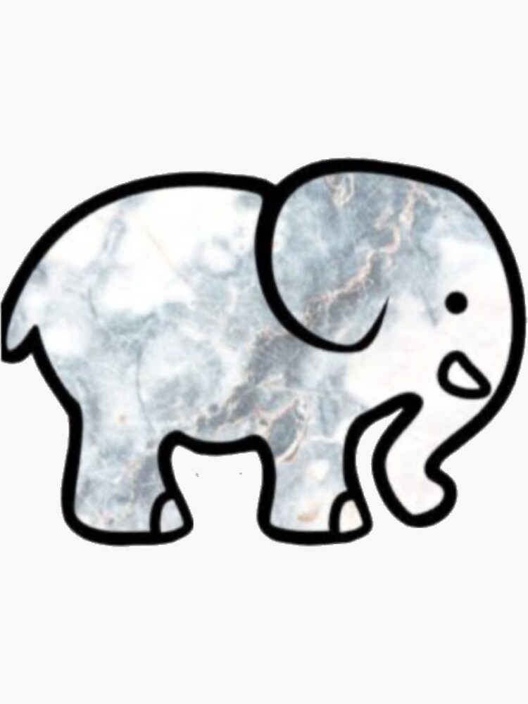 "Marble elephant sticker " Sticker for Sale by kima2008 Redbubble