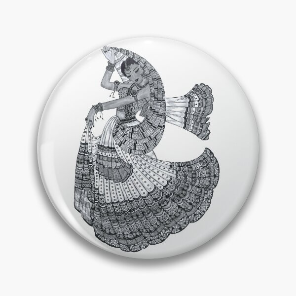 Item preview, Indian dancer designed and sold by Rashmi's Art Shop.