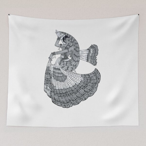 Item preview, Indian dancer designed and sold by Rashmi's Art Shop.