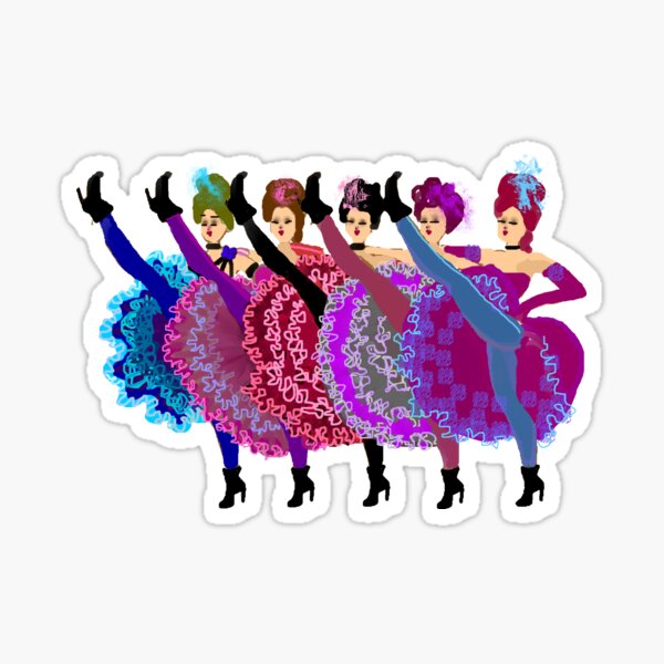 Aperçu de l'œuvre Danseurs de CanCan créée et vendue par Chinaberries.