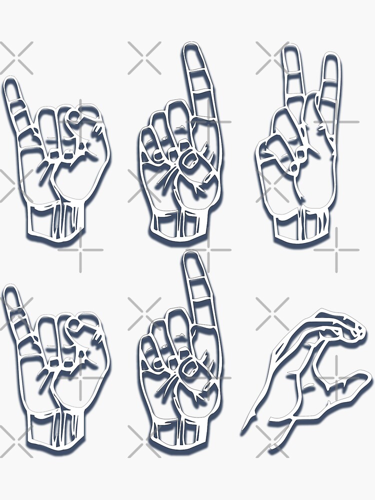 idk-and-idc-american-sign-language-sticker-by-emilybickell-redbubble