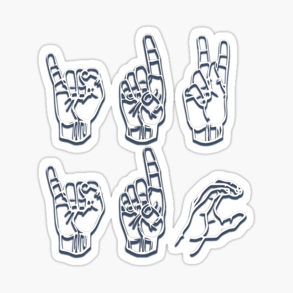 Stfu Sign Language Sticker By Thehiphopshop Redbubble Stfu Sign Language Sticker By Thehiphopshop Redbubble