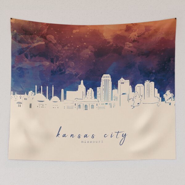 Item preview, kansas city skyline designed and sold by BekimART2.