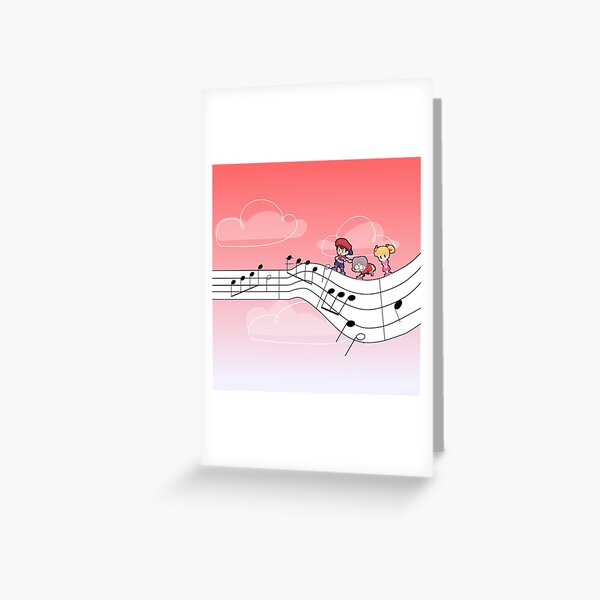 Eight Melodies Mother Stickers Greeting Card By Rocketbui Redbubble