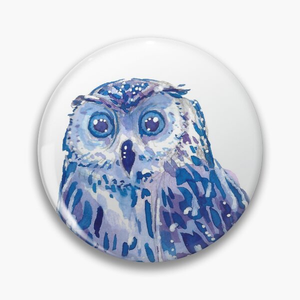 Item preview, Dark Blue Watercolor Owl  designed and sold by AndraMarie.