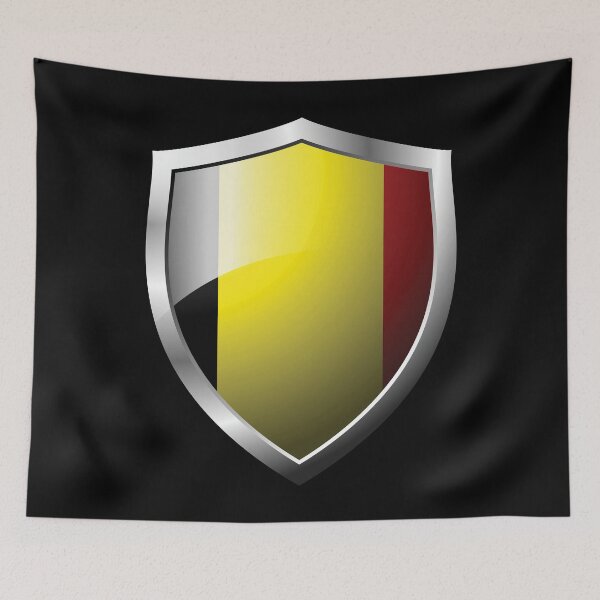 Item preview, Strong Belgium Flag Shield Country designed and sold by HelloFromAja.